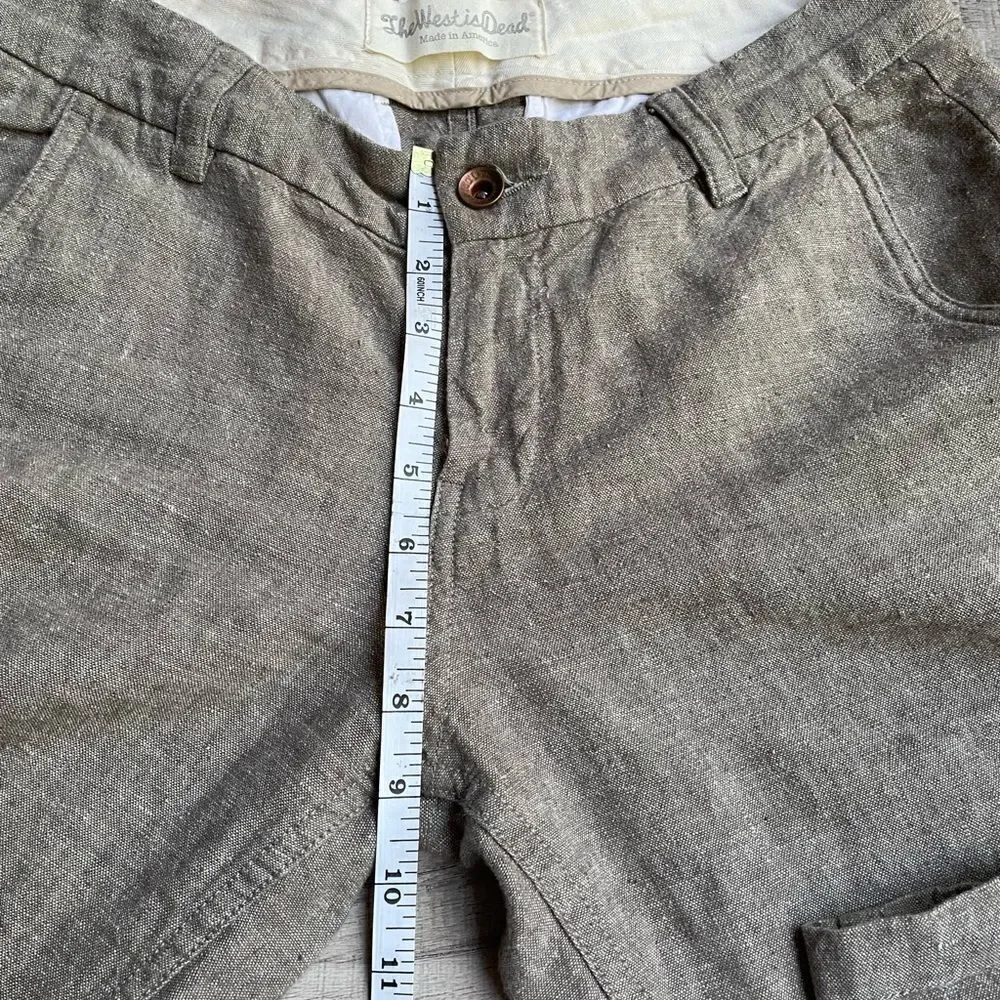 The West Is Dead Woven Chino Tapered Leg Pant SZ 26x30 On Tag, Runs Big In Waist